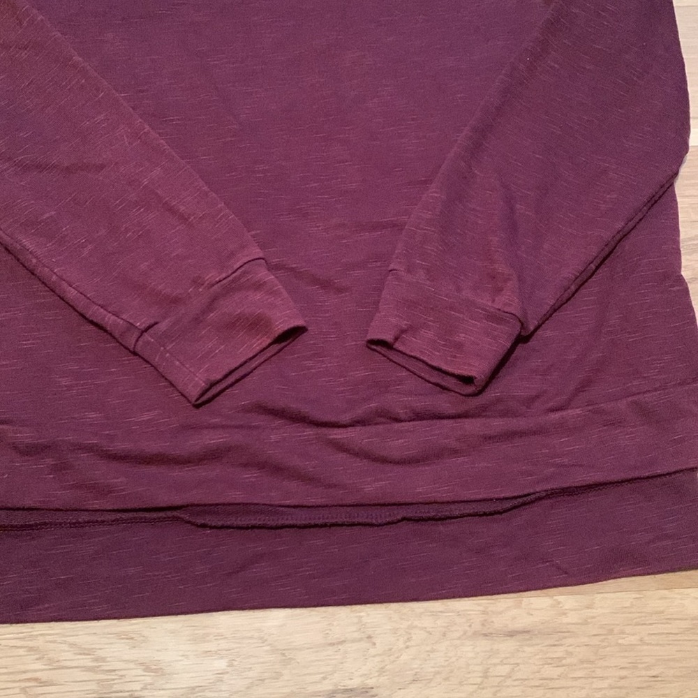 Knox Rose Studded Cold Shoulder Long Sleeve Maroon Blouse Women’s S - Picture 8 of 14